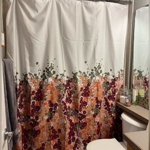 Neutral Floral Opalhouse Shower Curtain